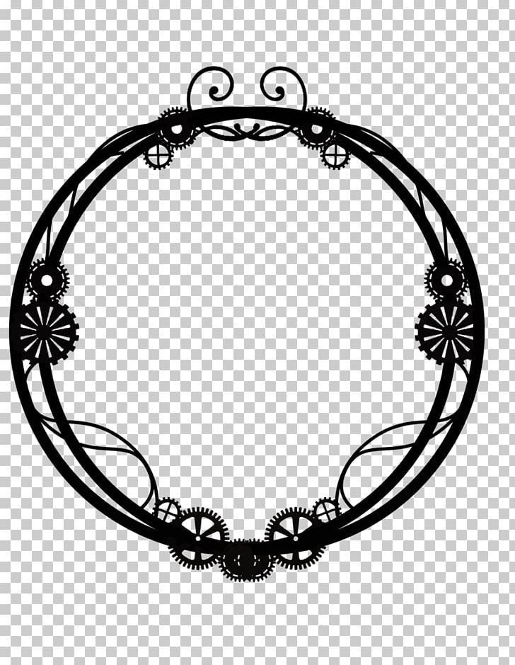 Frames Steampunk PNG, Clipart, Art, Black And White, Body Jewelry, Bracelet, Circle Free PNG Download