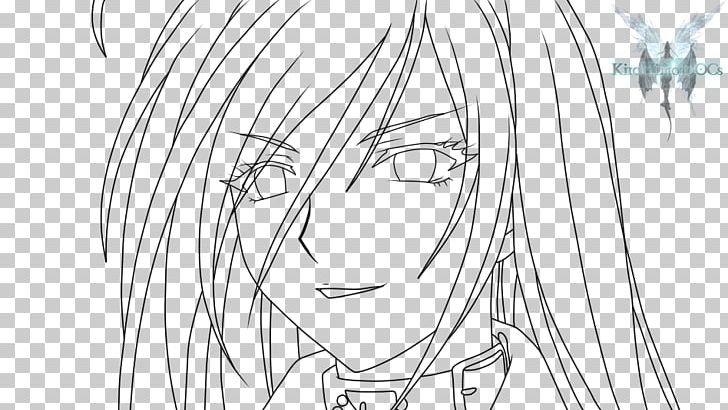 Line Art Moka Akashiya Rosario + Vampire Sketch PNG, Clipart, Anime, Art, Artwork, Black, Black And White Free PNG Download