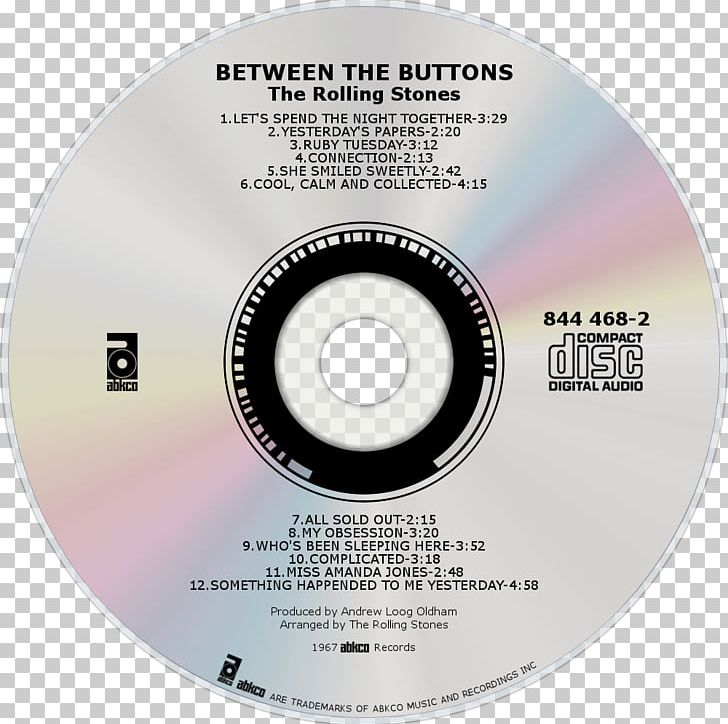 Compact Disc The Rolling Stones Between The Buttons Disk PNG, Clipart, Brand, Compact Disc, Data Storage Device, Disk Image, Disk Storage Free PNG Download