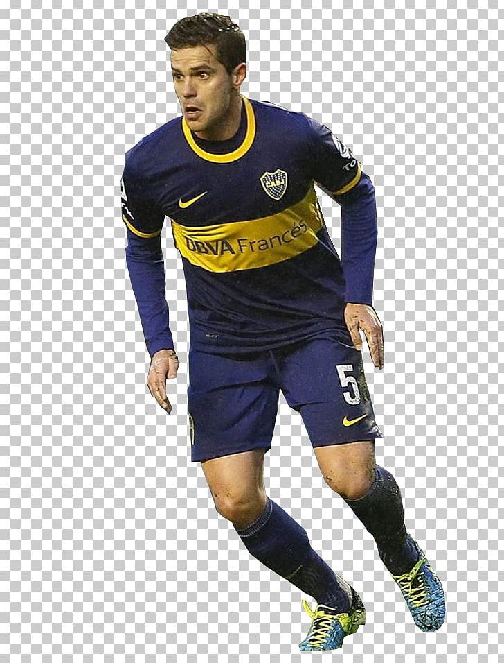 Fernando Gago Boca Juniors Club Atlético Vélez Sarsfield Sport Jersey PNG, Clipart, Blue, Boca Juniors, Clothing, Daniel Lugo, David Alaba Free PNG Download