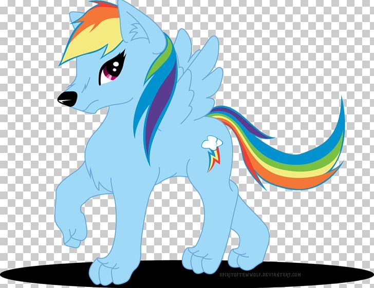 Rainbow Dash My Little Pony Gray Wolf Fluttershy PNG, Clipart, Art, Carnivoran, Cartoon, Deviantart, Dog Like Mammal Free PNG Download