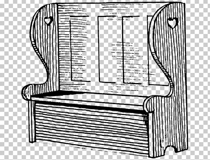 Settle Monks Bench Couch Table PNG, Clipart, Angle, Area, Bench, Black And White, Chair Free PNG Download