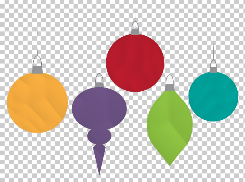 Colorful Ornaments - Colorful Decorative Christmas Ornaments PNG