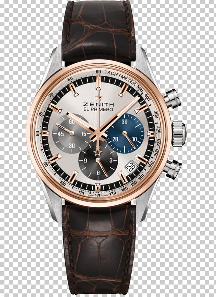 Zenith Watch Double Chronograph Jewellery PNG, Clipart, Accessories, Bracelet, Brand, Brown, Bucherer Group Free PNG Download