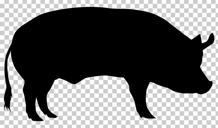 Domestic Pig Cattle Sheep Silhouette PNG, Clipart, Agriculture, Animals, Black And White, Cattle, Cattle Like Mammal Free PNG Download