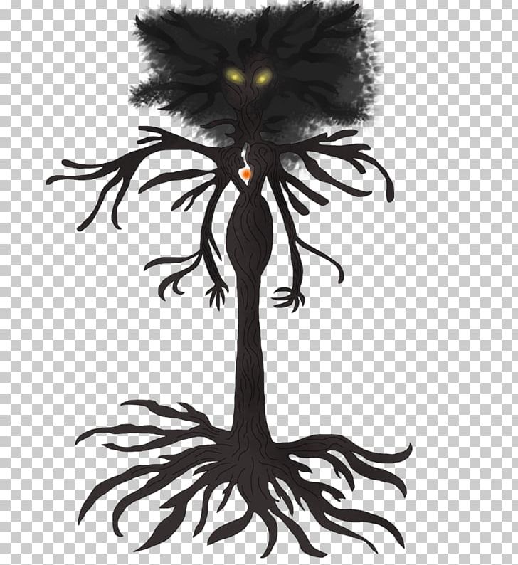 Flowering Plant Silhouette Leaf PNG, Clipart, Black And White, Branch, Branching, Character, Fictional Character Free PNG Download
