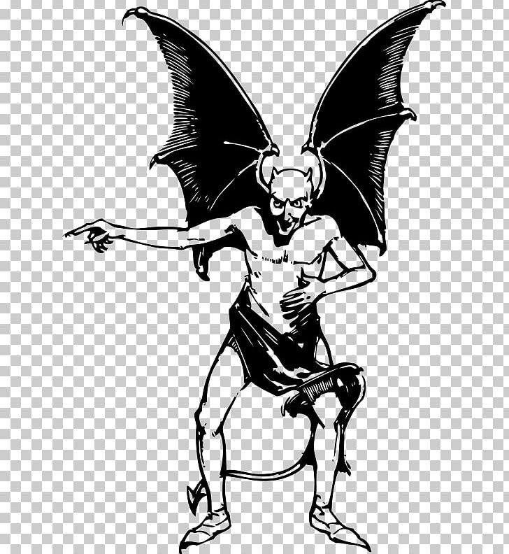Lucifer Satanism Devil PNG, Clipart, Art, Black And White, Butterfly, Devil, Fictional Character Free PNG Download