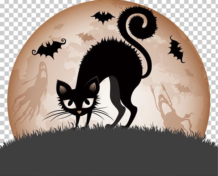 Halloween 31 October Illustration Black Cat PNG, Clipart, 31 October, Art, Black Cat, Carnivoran, Cat Free PNG Download