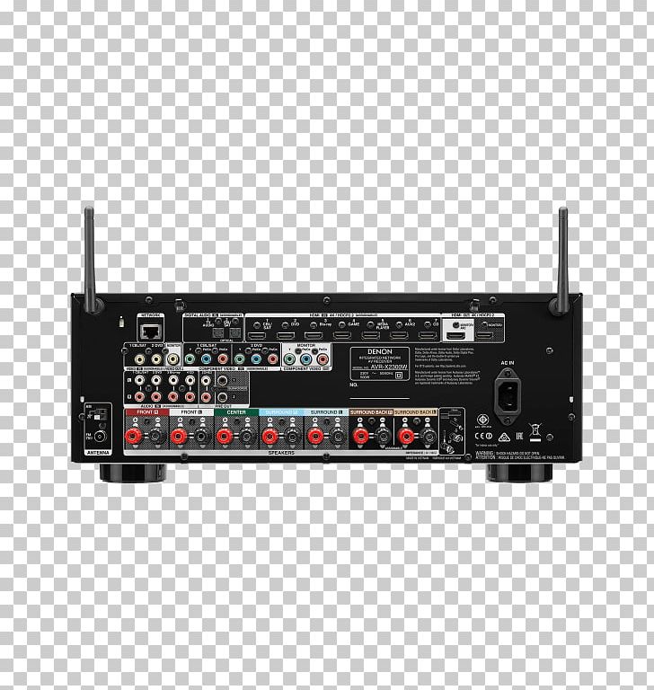 AV Receiver Denon AVR-X2300W Denon AVR X2400H Audio PNG, Clipart, 4k Resolution, 71 Surround Sound, Audio, Audio Equipment, Audio Receiver Free PNG Download