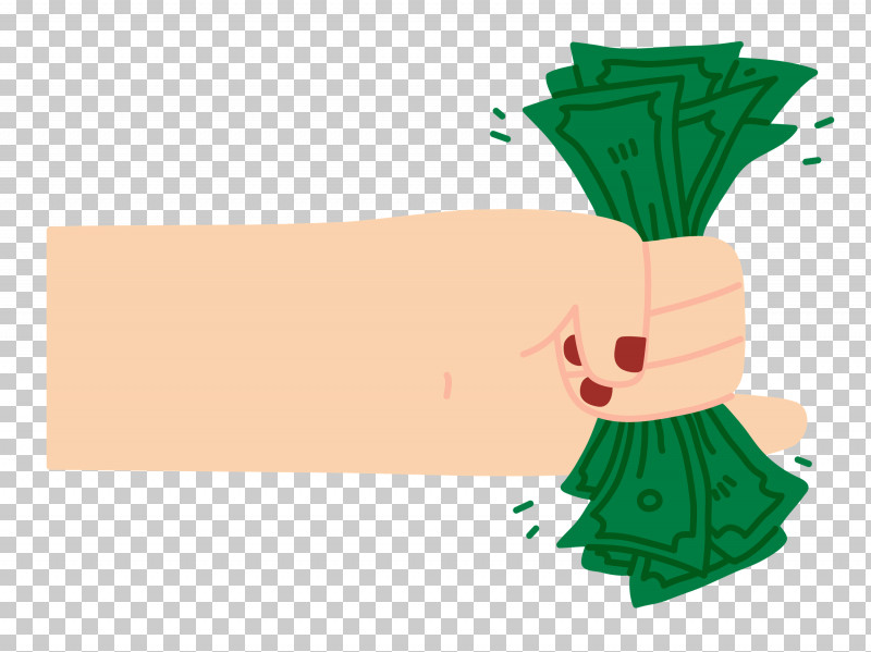 Hand Holding Cash Hand Cash PNG, Clipart, Biology, Cartoon, Cash, Character, Green Free PNG Download