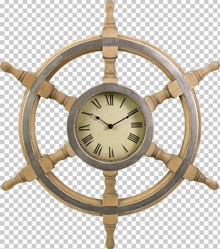 Ship's Wheel Clock Wood Wall PNG, Clipart, Anchor, Antique, Brass, Clock, Drawer Free PNG Download