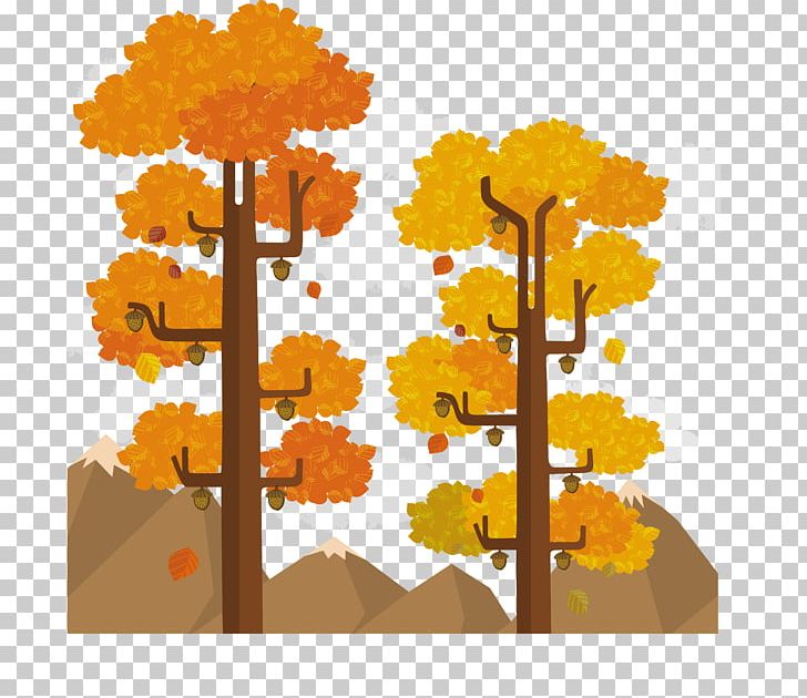 Tree Landscape Euclidean PNG, Clipart, Art, Autumn, Autumn Leaves, Autumn Trees, Autumn Vector Free PNG Download