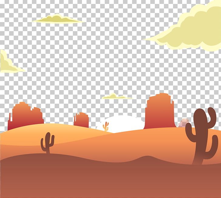 Sunrise Desert Euclidean Illustration PNG, Clipart, Adobe Illustrator, Arizona Desert, Art, Cactus, Cartoon Free PNG Download