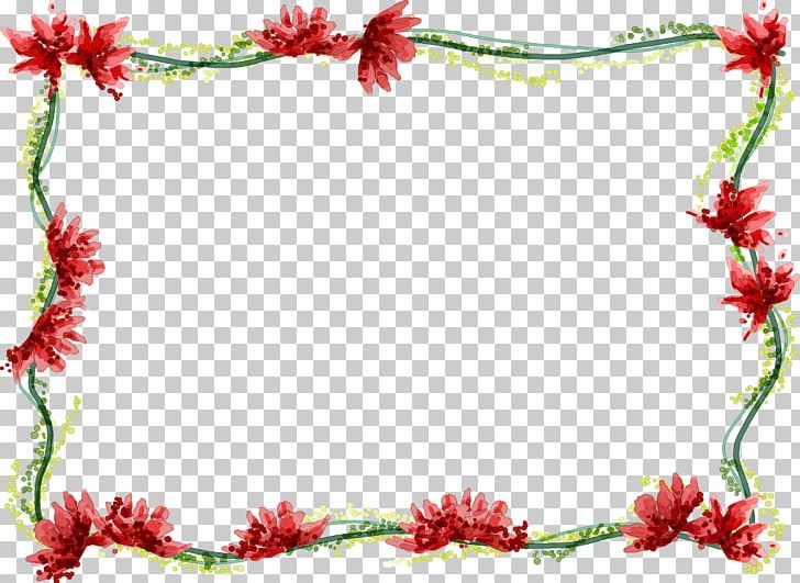 Border Flowers Watercolor Painting Drawing PNG, Clipart, Blossom, Blume, Border, Border Flowers, Branch Free PNG Download