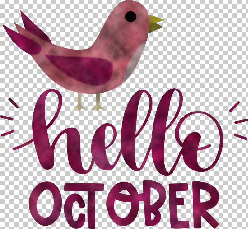 Hello October October PNG, Clipart, Beak, Biology, Birds, Flower, Fruit Free PNG Download