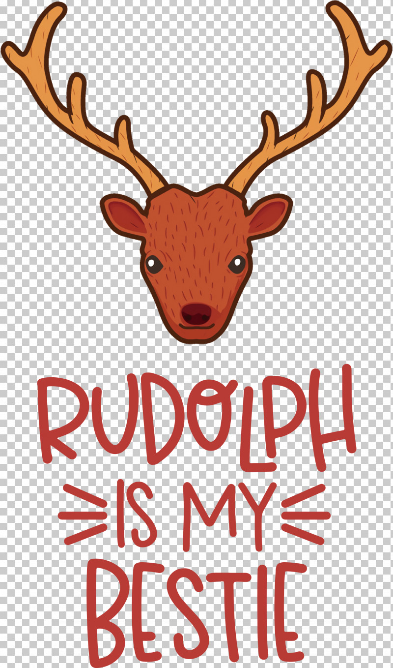 Rudolph Is My Bestie Rudolph Deer PNG, Clipart, Animal Figurine, Antler, Biology, Christmas, Deer Free PNG Download
