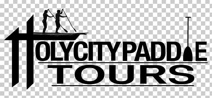 Folly Beach Standup Paddleboarding Holy City Paddle Tours Logo PNG, Clipart, Area, Black And White, Brand, Charleston, City Free PNG Download