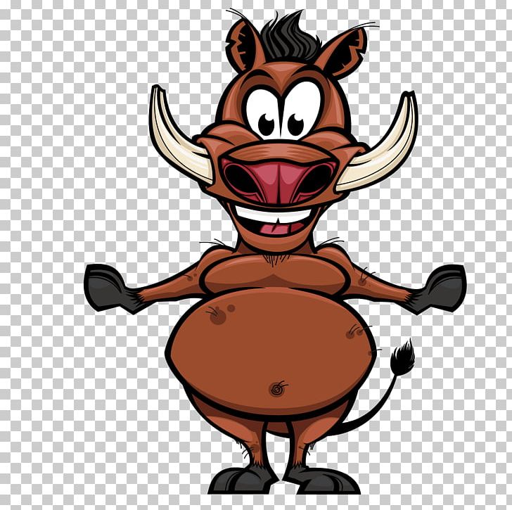 Wild Boar Tiger Cartoon Common Warthog PNG, Clipart, Animal, Animals, Boar, Carnivoran, Clip Art Free PNG Download