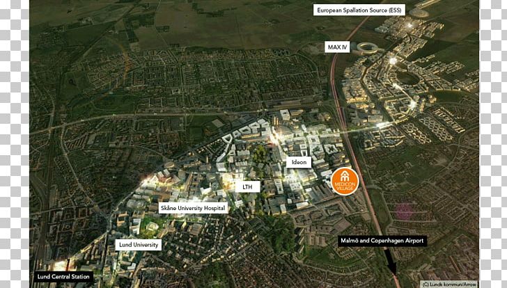 Medicon Village AB European Spallation Source Ideon Science Park Medicon Valley PNG, Clipart, Area, Land Lot, Location, Lund, Map Free PNG Download