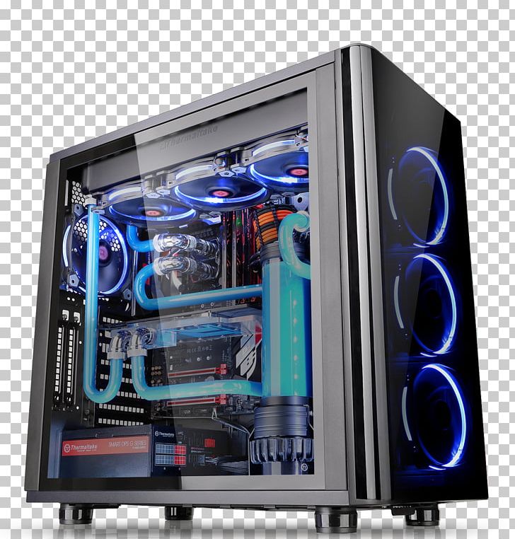 Computer Cases & Housings Thermaltake View 31 TG CA-1H8-00M1WN-00 ATX Power Converters PNG, Clipart, 80 Plus, Computer Cooling, Computer Hardware, Computer Network, Desktop Computers Free PNG Download