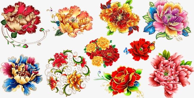 Peony Flower Material PNG, Clipart, Festival, Flower, Flower Clipart, Flowers, Golden Free PNG Download