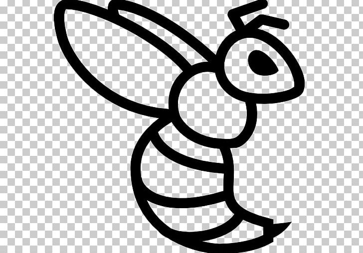 Bee Computer Icons Wasp Insect Hornet PNG, Clipart, Artwork, Bee, Black And White, Bumblebee, Circle Free PNG Download