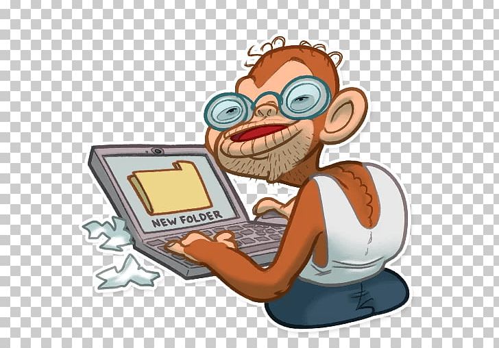 Monkey Sticker Telegram Animal Finger PNG, Clipart, Animal, Animals, Cartoon, Finger, Human Free PNG Download