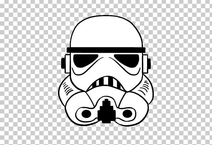 Stormtrooper Anakin Skywalker Wall Decal Sticker PNG, Clipart, Audio, Black And White, Bumper Sticker, Drawing, Eyewear Free PNG Download