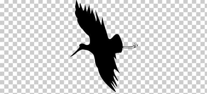 Silhouette Crane Bird PNG, Clipart, Anatidae, Animals, Beak, Bird, Black And White Free PNG Download