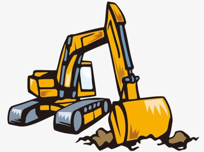 Cartoon Excavator Material PNG, Clipart, Automotive, Automotive Design, Car, Cars, Cartoon Free PNG Download