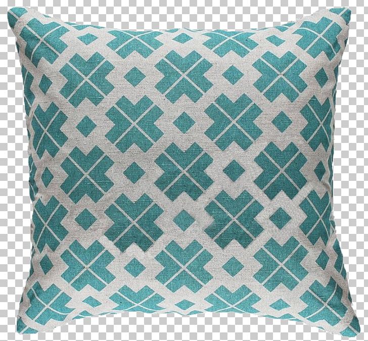 Throw Pillow Cushion Linen Pattern PNG, Clipart, Aqua, Blanket, Blue, Chair, Color Free PNG Download