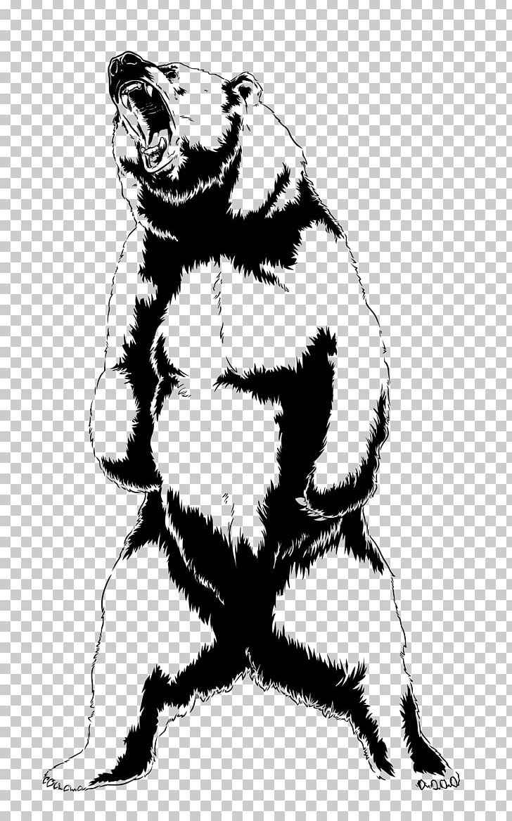 Bear Roar Drawing Art PNG, Clipart, Animal, Animals, Art, Bear, Black And White Free PNG Download