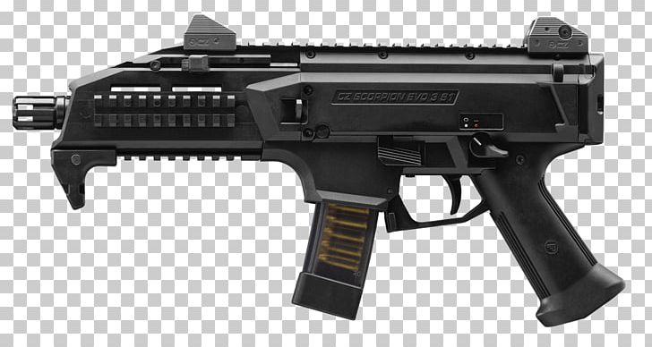 CZ Scorpion Evo 3 Firearm Submachine Gun Škorpion Pistol PNG, Clipart, Air Gun, Airsoft, Assault Rifle, Carbine, Ceska Zbrojovka Uhersky Brod Free PNG Download