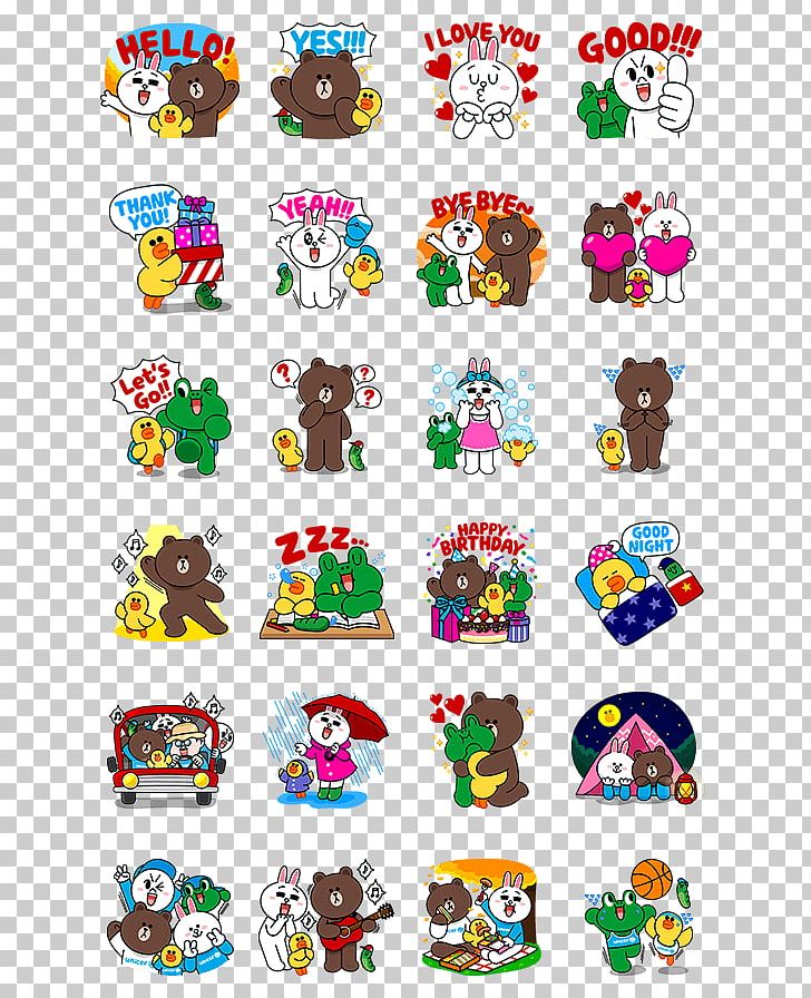 Sticker Line Friends Organization UNICEF PNG, Clipart, Art, Child, Decal, Emoticon, Imobile Free PNG Download