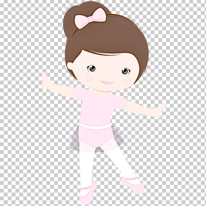 Cartoon Pink Child Ballet Dancer Animation PNG, Clipart, Animation, Ballet Dancer, Brown Hair, Cartoon, Child Free PNG Download
