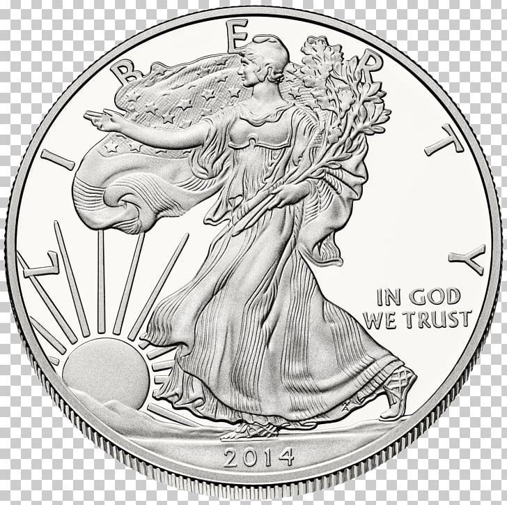 American Silver Eagle United States Mint Bullion Coin PNG, Clipart, American Silver Eagle, Black And White, Bullion, Bullion Coin, Circle Free PNG Download
