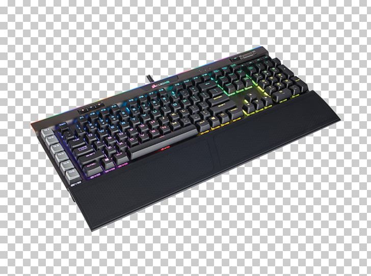 Computer Keyboard Corsair Gaming K95 RGB Color Model Gaming Keypad Cherry PNG, Clipart, Backlight, Cherry, Computer Keyboard, Electrical Switches, Electronic Component Free PNG Download