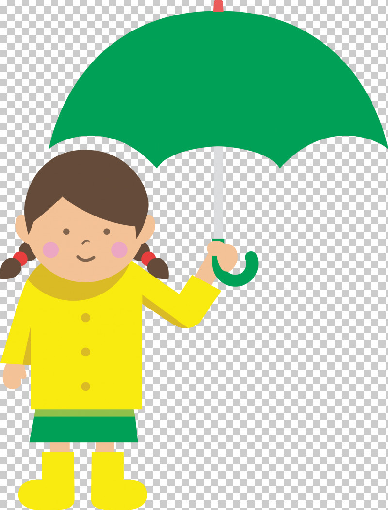 Raining Day Raining Umbrella PNG, Clipart, Cartoon, Fashion, Girl, Green, Happiness Free PNG Download