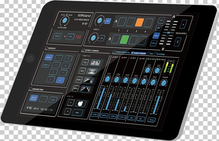 Audio Mixers Vision Mixer Video Roland Corporation PNG, Clipart, Audio, Audio Equipment, Audio Mixers, Effects Processors Pedals, Electronic Device Free PNG Download