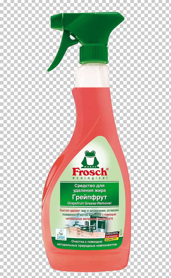 Frosch Grapefruit Kitchen Cleaner Spray Bottle PNG, Clipart, Aerosol Spray, Bathroom, Citrus, Cleaner, Cleaning Free PNG Download
