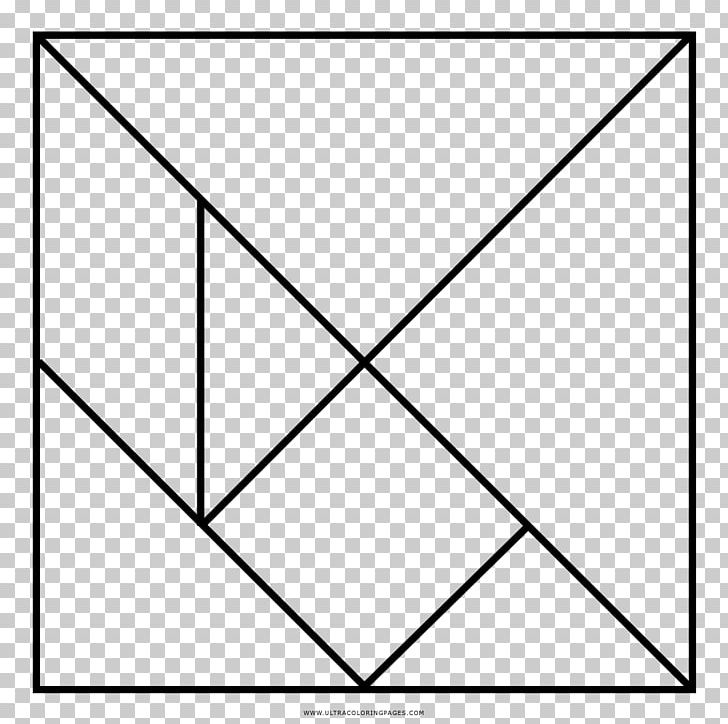 Jigsaw Puzzles Tangram Coloring Book Dissection Puzzle PNG, Clipart, 661, Angle, Area, Black, Black And White Free PNG Download