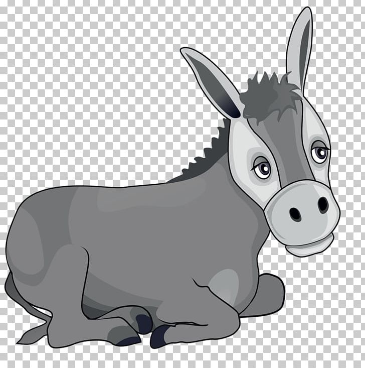 Donkey Christmas PNG, Clipart, Animal, Animals, Black And White, Cartoon, Dog Like Mammal Free PNG Download