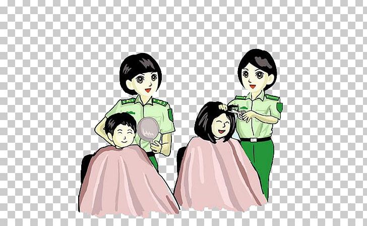 Hairstyle Hair Care Barber Hairdresser PNG, Clipart, Art, Barber, Black Hair, Cartoon, Comics Free PNG Download