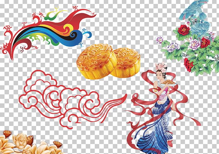 Mooncake Mid-Autumn Festival Change PNG, Clipart, Autumn Background, Autumn Leaf, Cake, Chang, Chang E Free PNG Download