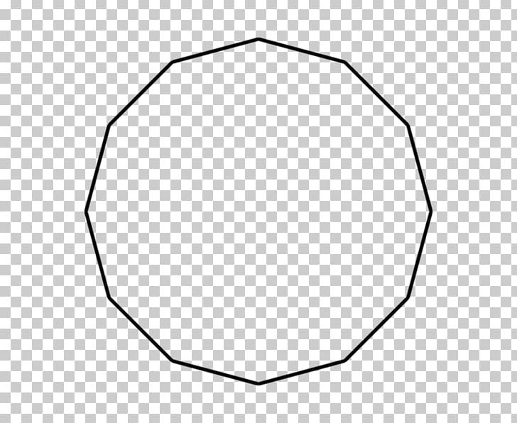 Regular Polygon Decagon Circle Shape PNG, Clipart, Angle, Area, Black, Black And White, Centre Free PNG Download
