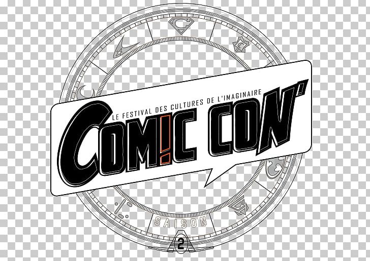 Logo Brand San Diego Comic-Con Organization PNG, Clipart, Black And White, Brand, Clock, Comiccon, Comics Free PNG Download
