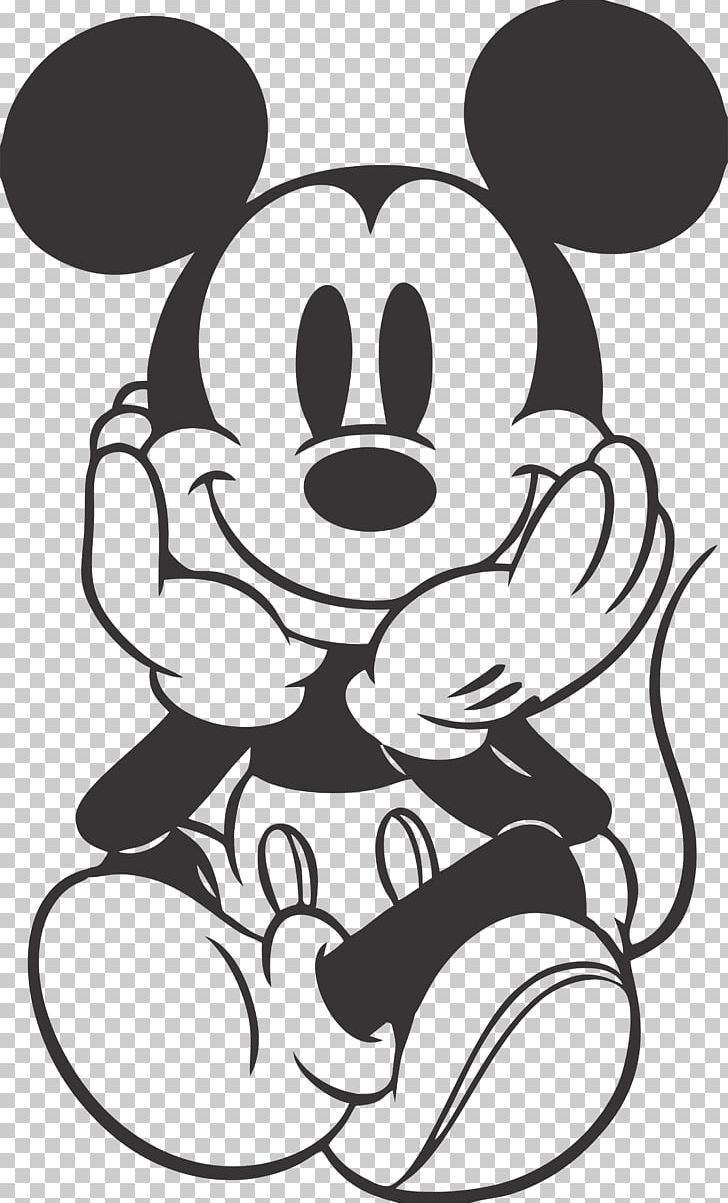 Mickey Mouse Minnie Mouse Black And White Drawing Png