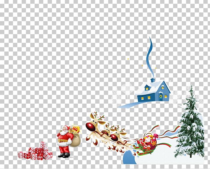Santa Claus Christmas Poster PNG, Clipart, Banner, Carriage, Christmas, Christmas Border, Christmas Elements Free PNG Download