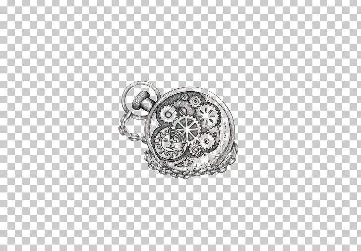 Clock Drawing Watch Tattoo Sketch PNG, Clipart, Accessories, Aiguille, Black And White, Body Jewelry, Brand Free PNG Download