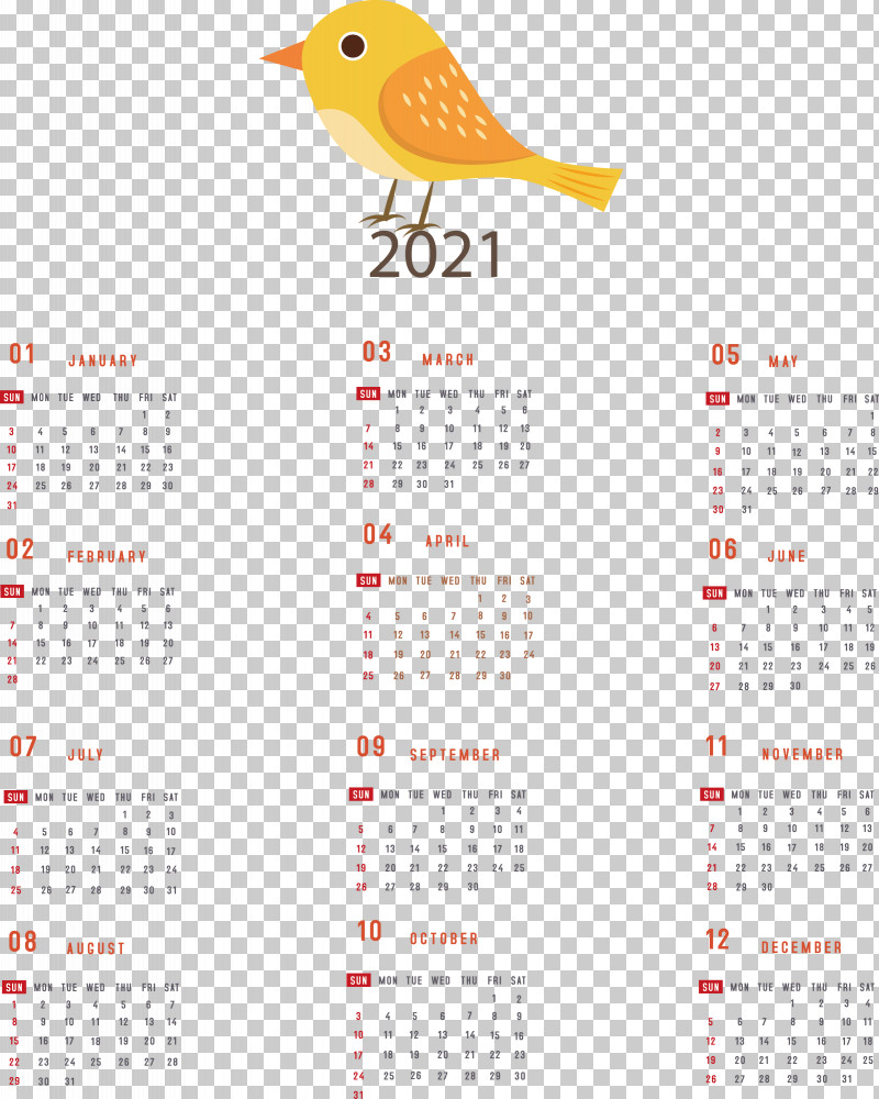 Printable 2021 Yearly Calendar 2021 Yearly Calendar PNG, Clipart, 2021 Yearly Calendar, Calendar System, Meter Free PNG Download